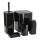 Set de baie SIERRA 5 buc. negru