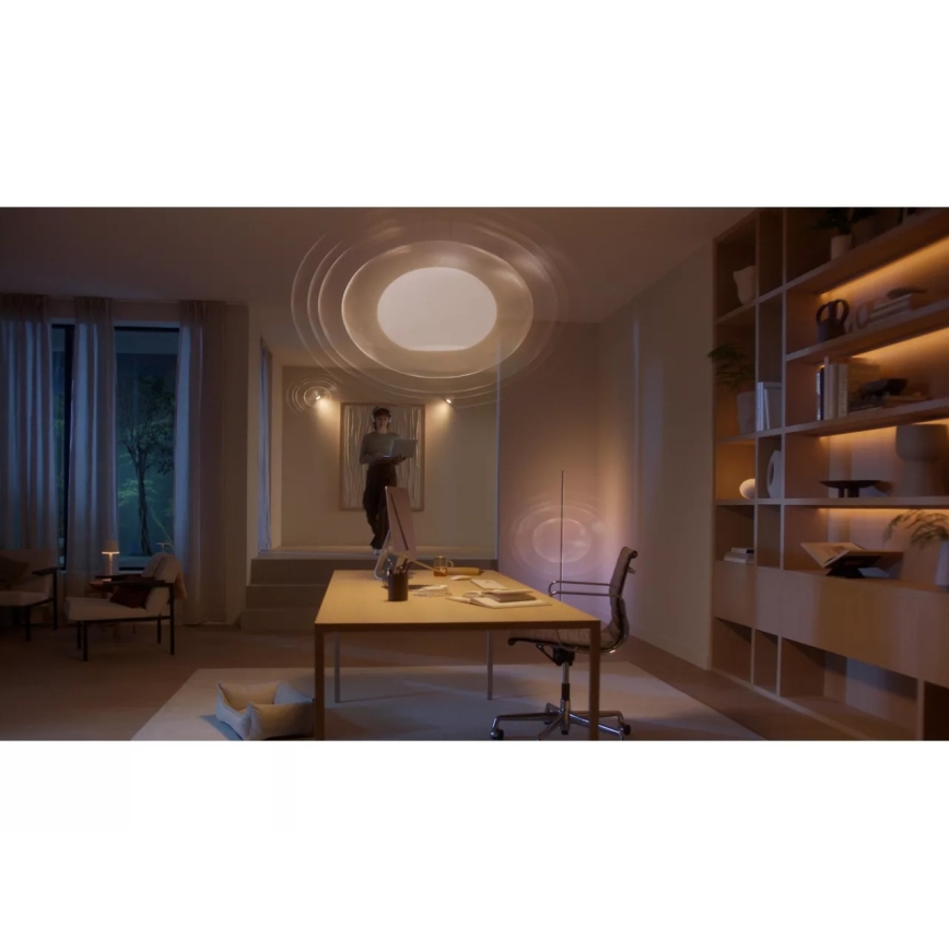 Set de bază Philips Hue WHITE AND COLOR AMBIANCE 3xGU10/4,2W 2000-6500K + Hue Bridge și întrerupător dimmer