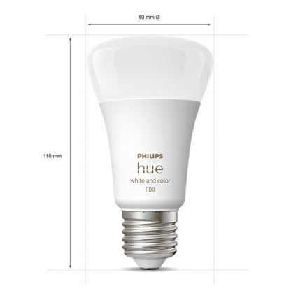 Set de bază Philips Hue WHITE AND COLOR AMBIANCE 3xE27/9W/230V 2000-6500K + dispozitiv de conectare
