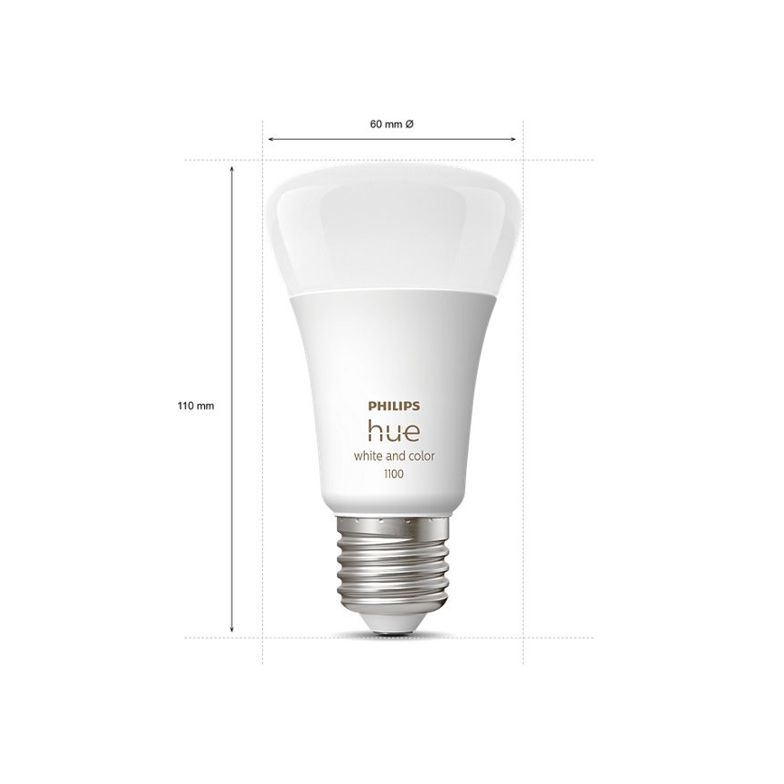 Set de bază Philips Hue WHITE AND COLOR AMBIANCE 3xE27/9W/230V 2000-6500K + dispozitiv de conectare