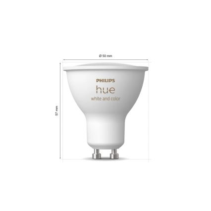 Kit de pornire Philips Hue WHITE AND COLOR AMBIANCE 3xGU10/4,2W/230V 2200-6500K + Hue bridge