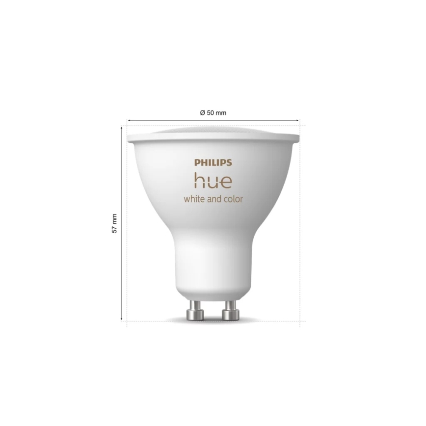 Kit de pornire Philips Hue WHITE AND COLOR AMBIANCE 3xGU10/4,2W/230V 2200-6500K + Hue bridge