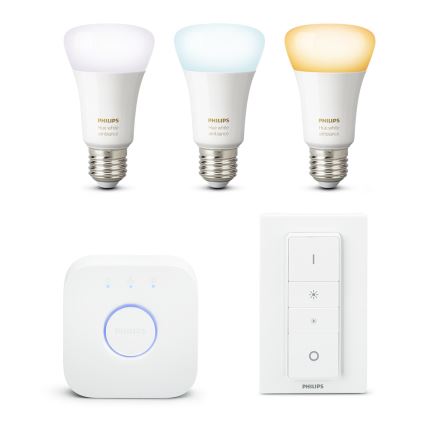 Set de bază Philips HUE WHITE AMBIANCE 3xE27/9,5W/230V