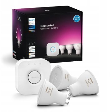 Set de bază Philips Hue White and Color Ambiance 3xGU10/4,2W/230V 2200-6500K + Hue Bridge