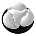 Set de boluri cu tavă TORO 4 buc ceramică/lemn