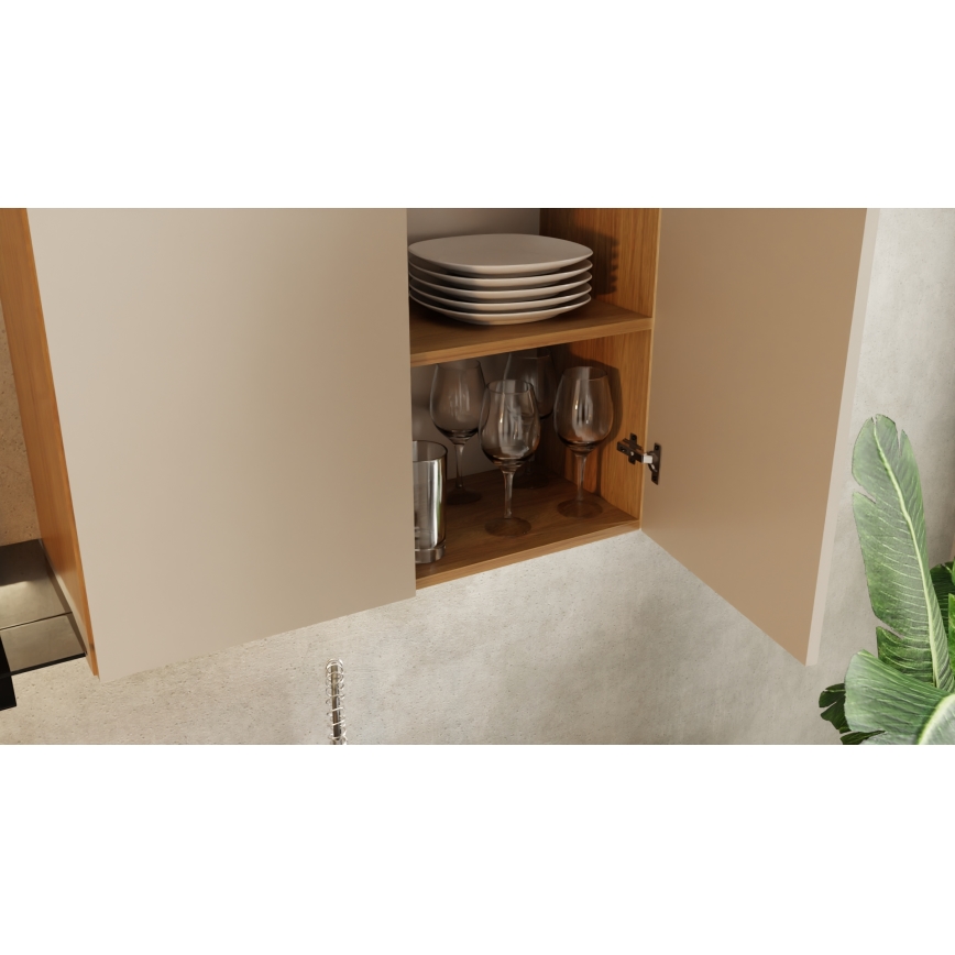 Set de bucătărie JOY, 200 cm, nuc