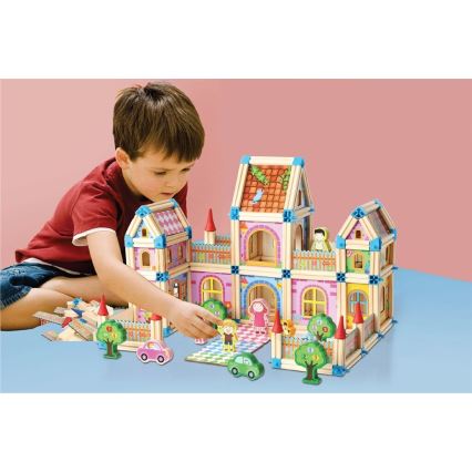 Set de construcție din lemn Castel - 2Kids Toys