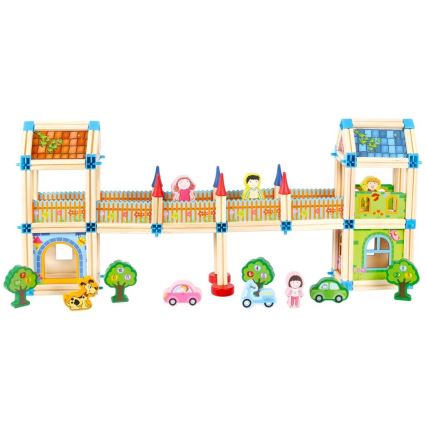 Set de construcție din lemn Castel - 2Kids Toys
