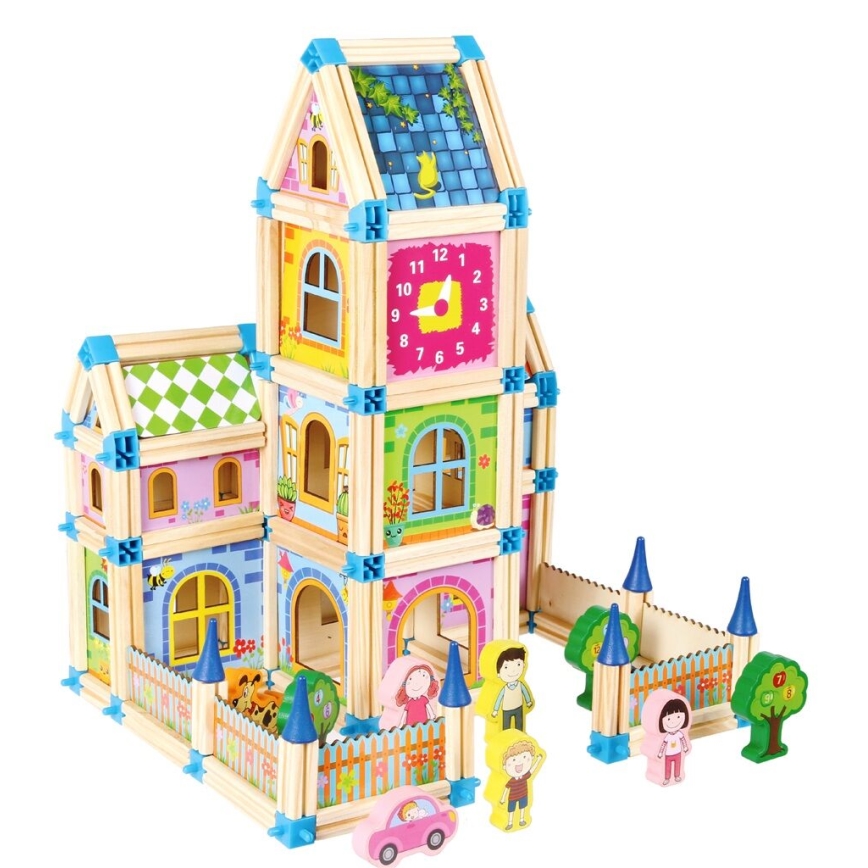 Set de construcție din lemn Castel - 2Kids Toys