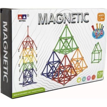 Set de construcții magnetice, 120 piese