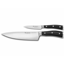 Set de cuțite de bucătărie CLASSIC IKON 2 buc. negru Wüsthof