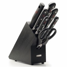 Set de cuțite de bucătărie cu suport CLASSIC 8 buc. negru Wüsthof