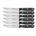 Set de cuțite de bucătărie pentru friptură GOURMET 6 buc. negru Wüsthof