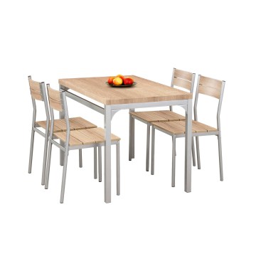 Set de dining MALCOLM 110x70 cm metal/stejar sonoma