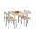 Set de dining MALCOLM 110x70 cm metal/stejar sonoma