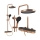 Set de duș CREO cu baterie, cupru periat - REA-P0362