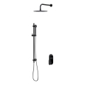 Set de duș cu baterie ascunsă Cersanit S952-009 CREA negru