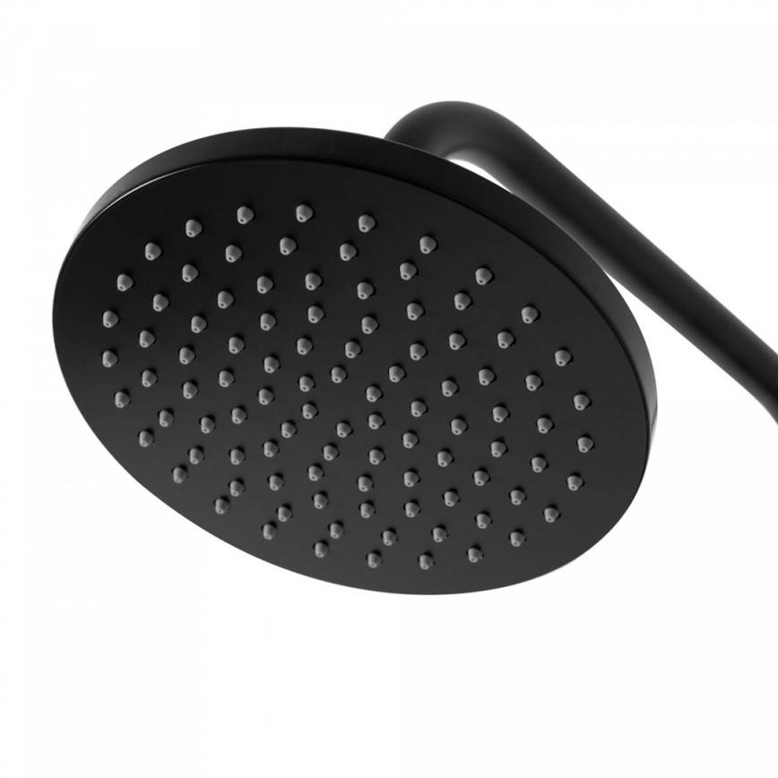 Set de duș cu baterie LUIS, negru mat - REA-P7005