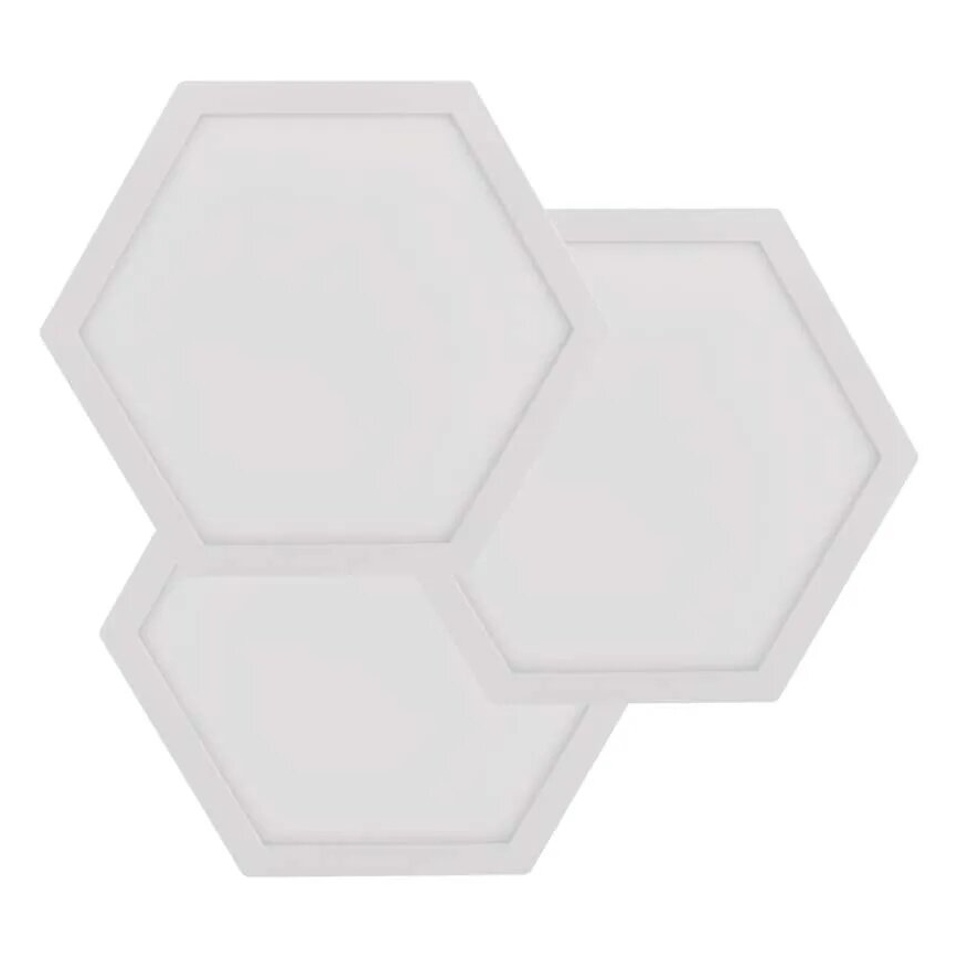 Set de 3 panouri LED RGBIC+CCT dimabile - extensie LED/1,8W/230V Wi-Fi Tuya