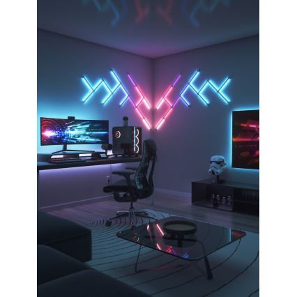 SET de extensie 3x șină LED RGBW dimabilă LINES LED/2W/230V 1200-6000K Wi-Fi Nanoleaf