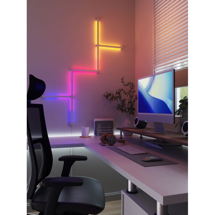 SET de extensie 3x șină LED RGBW dimabilă LINES LED/2W/230V 1200-6000K Wi-Fi Nanoleaf