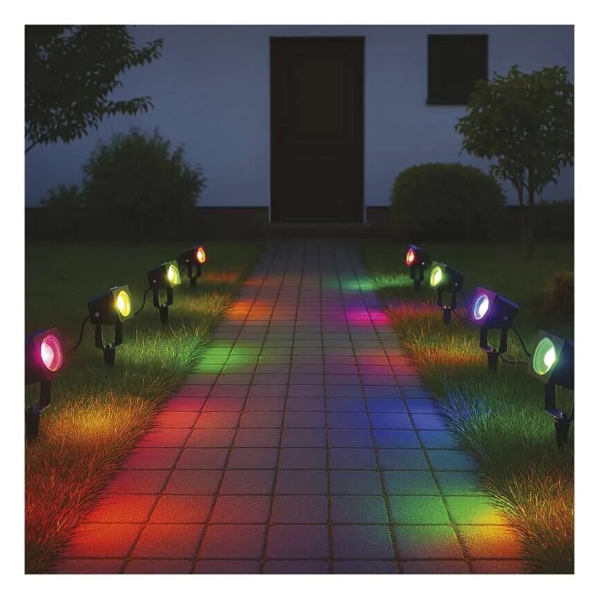 Lampă LED RGBIC reglabilă de exterior GoSmart - extensie LED/1,5W/12V 3000-6500K IP65 Wi-Fi Tuya