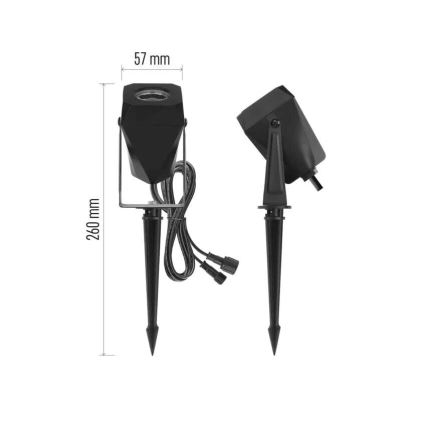 Lampă LED RGBIC reglabilă de exterior GoSmart - extensie LED/1,5W/12V 3000-6500K IP65 Wi-Fi Tuya