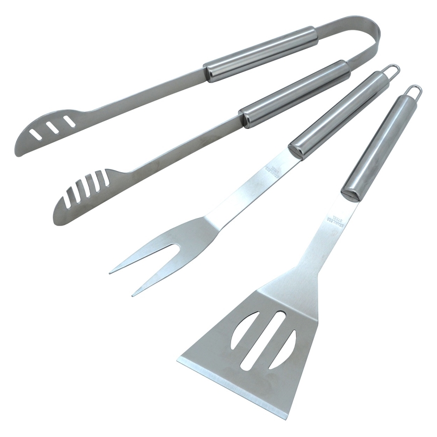 Set de grătar din oțel inoxidabil 3 buc.