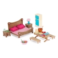 Set de jucării Li'l Woodzeez mobilier de dormitor și sufragerie