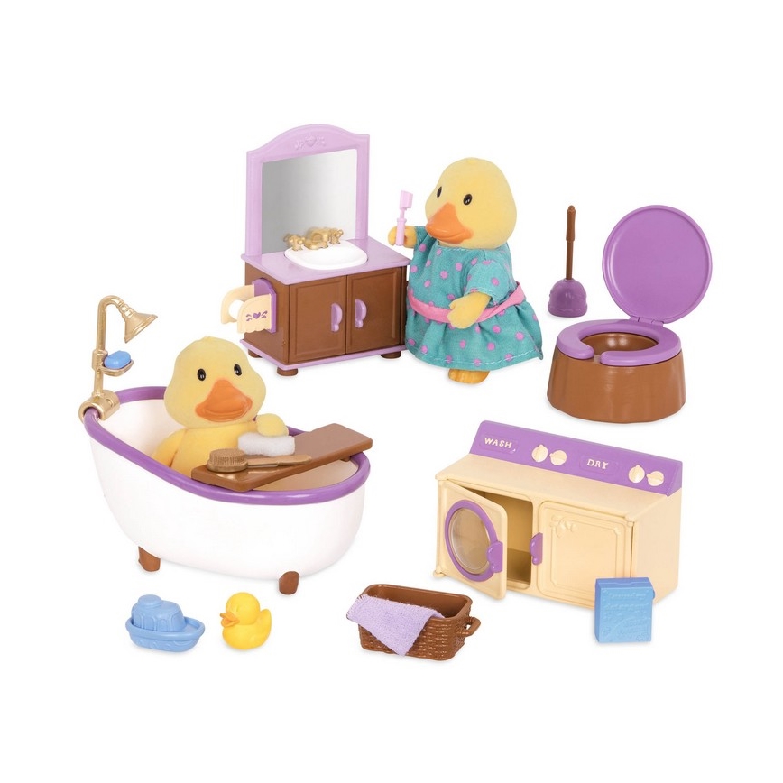 Set de jucării Li'l Woodzeez mobilier pentru baie