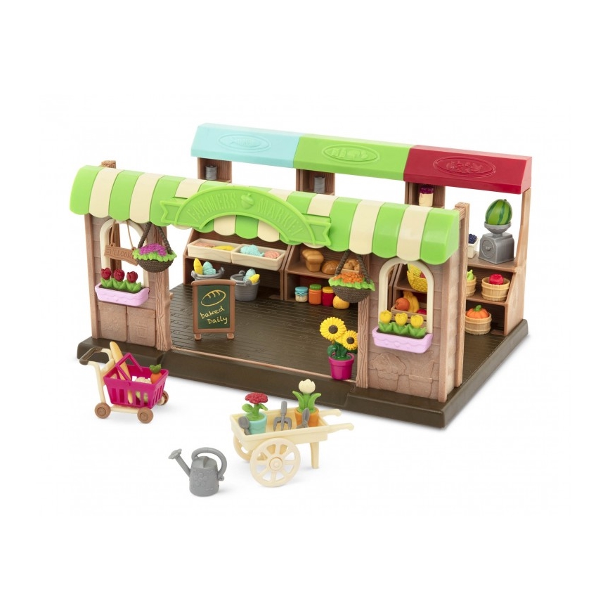 Set de jucării Li'l Woodzeez piață agroalimentară