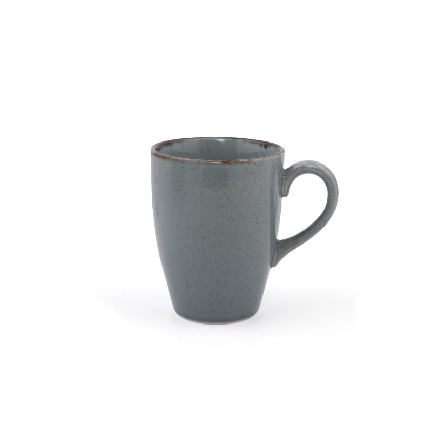 Set de masă, 16 piese, gri/porțelan