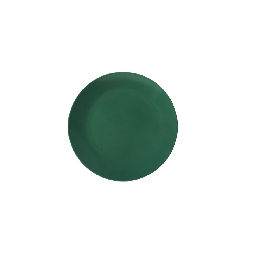 Set de masă 18 piese, ceramică, verde/alb