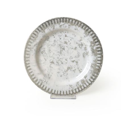 Set de masă, 18 piese, gri/ceramică