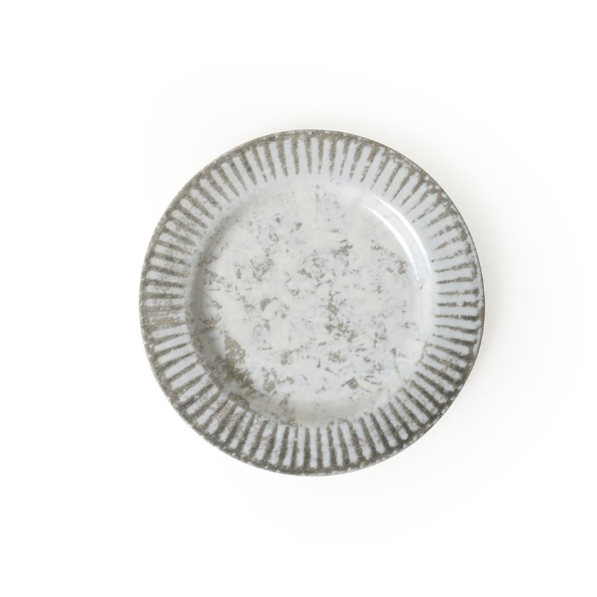 Set de masă, 18 piese, gri/ceramică