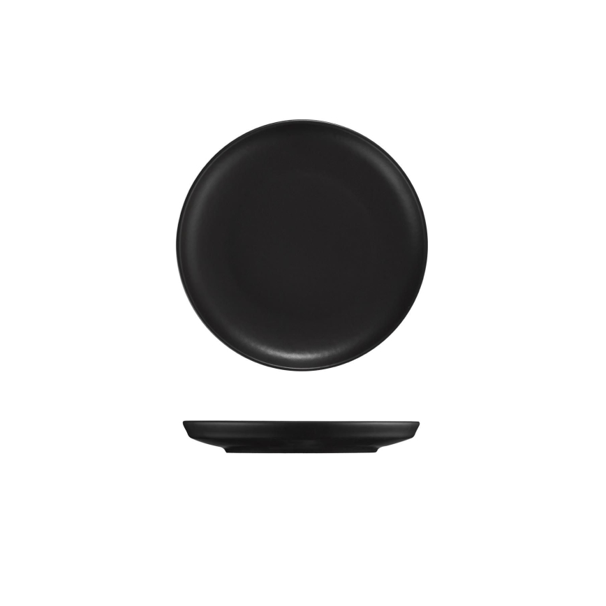 Set de masă 18 piese negru/porțelan