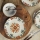 Set de masă, 24 de piese, multicolor, din porțelan