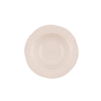 Set de masă 24 piese crem/porțelan