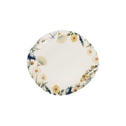 Set de masă 24 piese multicolor/albastru/porțelan
