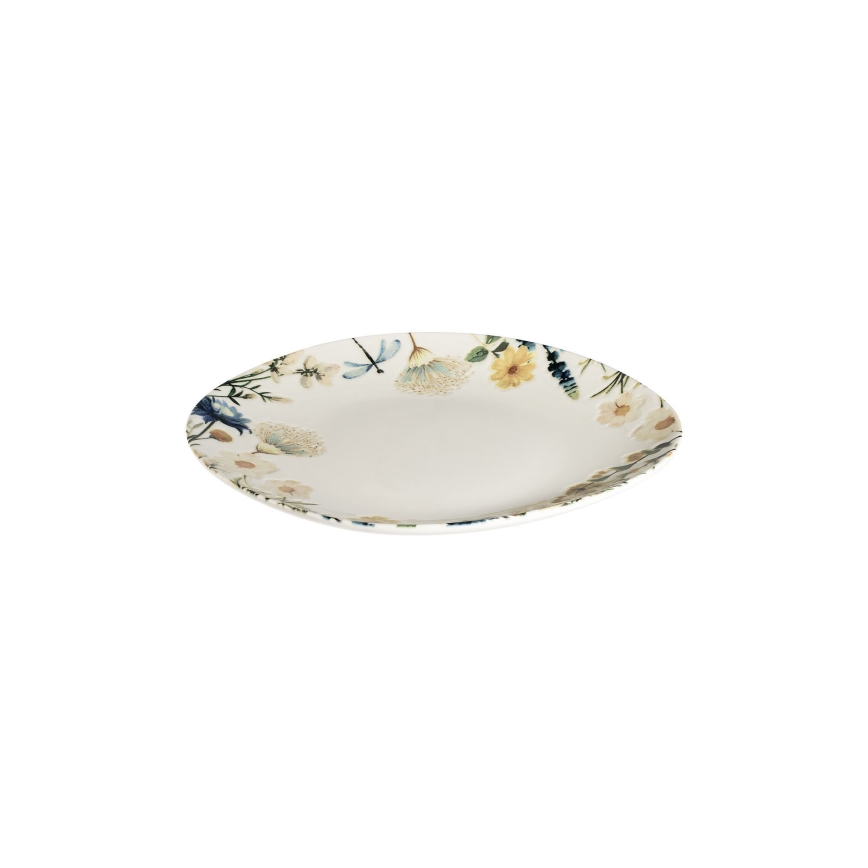 Set de masă 24 piese multicolor/albastru/porțelan