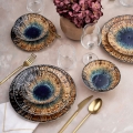 Set de masă 24 piese multicolor/ceramică
