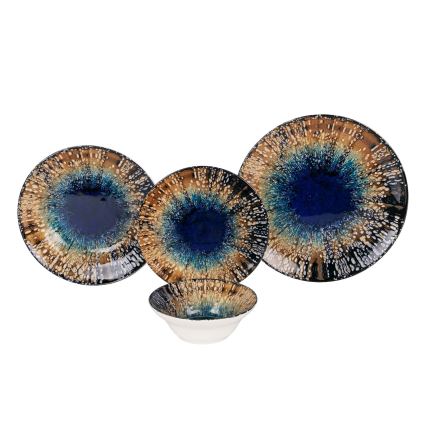 Set de masă 24 piese multicolor/ceramică