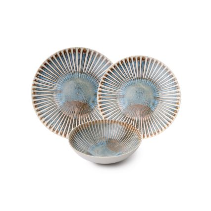 Set de masă, 24 piese, multicolor, porțelan