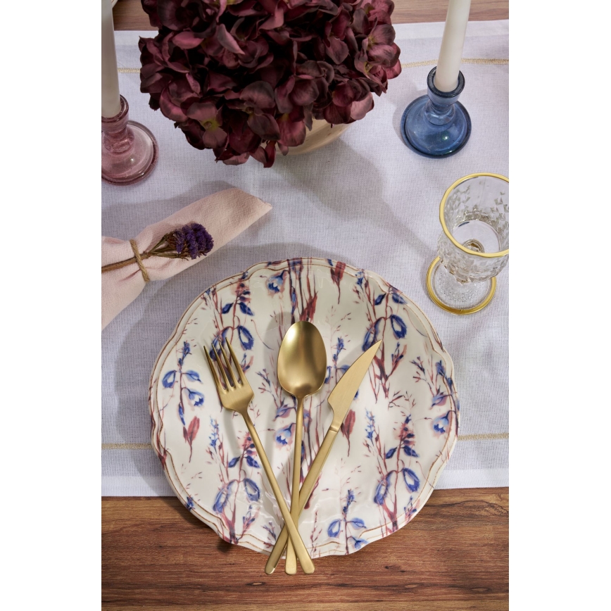 Set de masă 24 piese multicolor/porțelan