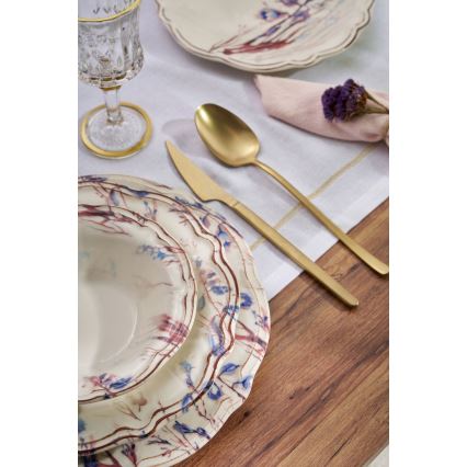 Set de masă 24 piese multicolor/porțelan