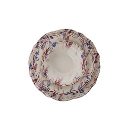 Set de masă 24 piese multicolor/porțelan
