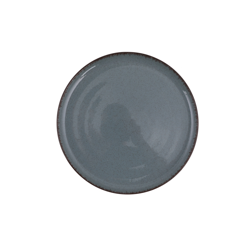 Set de masă 24 piese, porțelan, albastru