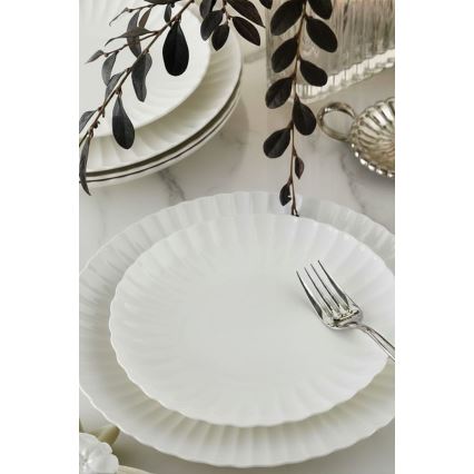 Set de masă 52 piese alb/porțelan