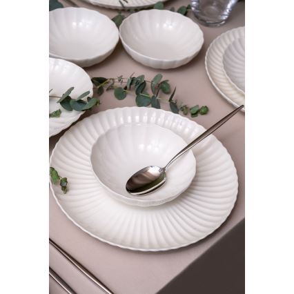 Set de masă 52 piese alb/porțelan