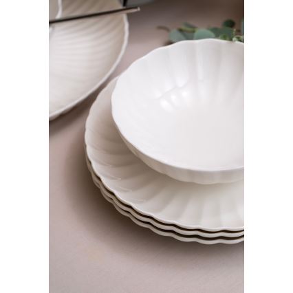 Set de masă 52 piese alb/porțelan
